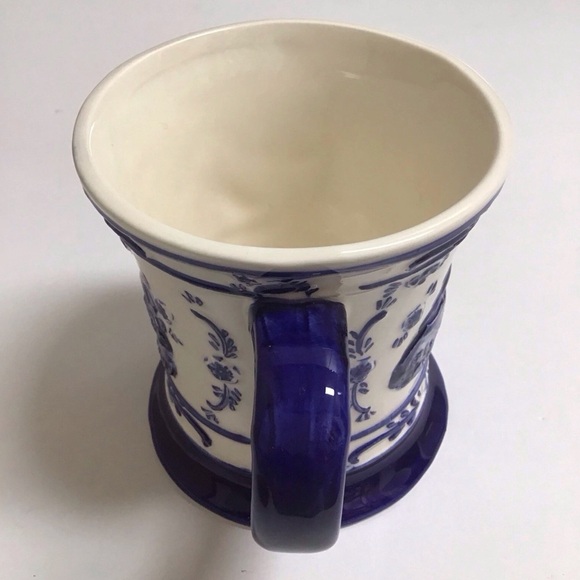 Delft Blue Holland Coffee Mug Handmade Tea Cup St. Maarten Windmill Vintage 4” - Picture 11 of 15
